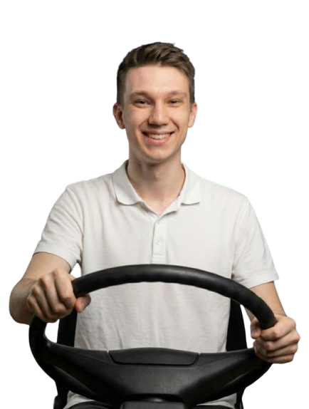 Michał w autobusie